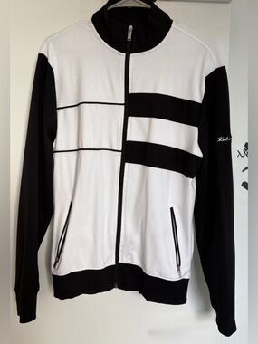Karl Lagerfeld Track Sweatshirt Zip-Up  Jacket size S